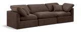 Indulge Brown Velvet Modular Sofa 147Brown-S105 Meridian Furniture