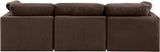 Indulge Brown Velvet Modular Sofa 147Brown-S105 Meridian Furniture