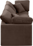 Indulge Brown Velvet Modular Sofa 147Brown-S105 Meridian Furniture