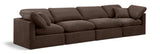 Indulge Brown Velvet Modular Sofa 147Brown-S140 Meridian Furniture