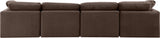 Indulge Brown Velvet Modular Sofa 147Brown-S140 Meridian Furniture