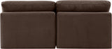 Indulge Brown Velvet Modular Sofa 147Brown-S2 Meridian Furniture