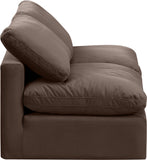 Indulge Brown Velvet Modular Sofa 147Brown-S2 Meridian Furniture