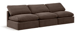 Indulge Brown Velvet Modular Sofa 147Brown-S3 Meridian Furniture