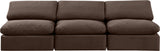 Indulge Brown Velvet Modular Sofa 147Brown-S3 Meridian Furniture