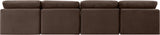 Indulge Brown Velvet Modular Sofa 147Brown-S4 Meridian Furniture