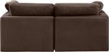 Indulge Brown Velvet Modular Sofa 147Brown-S70 Meridian Furniture