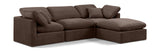 Indulge Brown Velvet Modular Sectional 147Brown-Sec4A Meridian Furniture