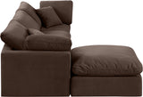 Indulge Brown Velvet Modular Sectional 147Brown-Sec4A Meridian Furniture