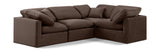 Indulge Brown Velvet Modular Sectional 147Brown-Sec4C Meridian Furniture