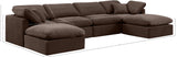 Indulge Brown Velvet Modular Sectional 147Brown-Sec6B Meridian Furniture