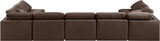 Indulge Brown Velvet Modular Sectional 147Brown-Sec7B Meridian Furniture