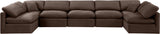 Indulge Brown Velvet Modular Sectional 147Brown-Sec7B Meridian Furniture