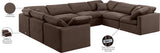 Indulge Brown Velvet Modular Sectional 147Brown-Sec8A Meridian Furniture