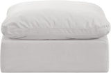 Indulge Cream Velvet Ottoman 147Cream-Ott Meridian Furniture