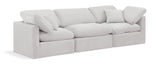 Indulge Cream Velvet Modular Sofa 147Cream-S105 Meridian Furniture