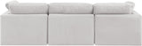 Indulge Cream Velvet Modular Sofa 147Cream-S105 Meridian Furniture