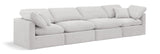 Indulge Cream Velvet Modular Sofa 147Cream-S140 Meridian Furniture