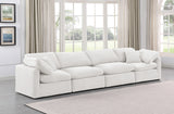 Indulge Cream Velvet Modular Sofa 147Cream-S140 Meridian Furniture