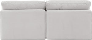Indulge Cream Velvet Modular Sofa 147Cream-S2 Meridian Furniture
