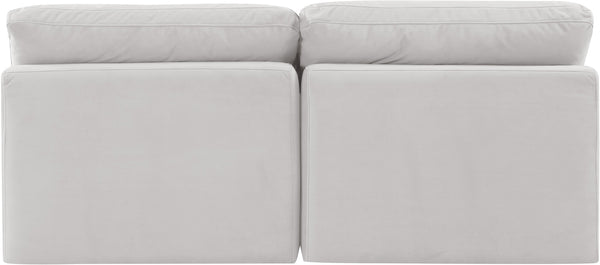 Indulge Cream Velvet Modular Sofa 147Cream-S2 Meridian Furniture