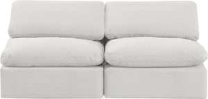 Indulge Cream Velvet Modular Sofa 147Cream-S2 Meridian Furniture