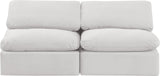 Indulge Cream Velvet Modular Sofa 147Cream-S2 Meridian Furniture