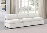 Indulge Cream Velvet Modular Sofa 147Cream-S3 Meridian Furniture