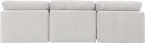 Indulge Cream Velvet Modular Sofa 147Cream-S3 Meridian Furniture