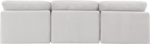 Indulge Cream Velvet Modular Sofa 147Cream-S3 Meridian Furniture