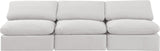 Indulge Cream Velvet Modular Sofa 147Cream-S3 Meridian Furniture