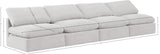 Indulge Cream Velvet Modular Sofa 147Cream-S4 Meridian Furniture