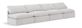 Indulge Cream Velvet Modular Sofa 147Cream-S4 Meridian Furniture