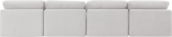 Indulge Cream Velvet Modular Sofa 147Cream-S4 Meridian Furniture