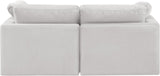 Indulge Cream Velvet Modular Sofa 147Cream-S70 Meridian Furniture