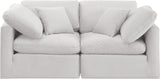 Indulge Cream Velvet Modular Sofa 147Cream-S70 Meridian Furniture