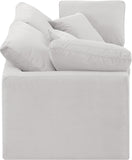 Indulge Cream Velvet Modular Sofa 147Cream-S70 Meridian Furniture