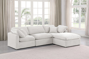Indulge Cream Velvet Modular Sectional 147Cream-Sec4A Meridian Furniture