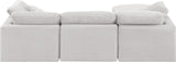 Indulge Cream Velvet Modular Sectional 147Cream-Sec4A Meridian Furniture