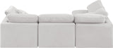 Indulge Cream Velvet Modular Sectional 147Cream-Sec4B Meridian Furniture