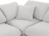 Indulge Cream Velvet Modular Sectional 147Cream-Sec4B Meridian Furniture