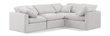 Indulge Cream Velvet Modular Sectional 147Cream-Sec4C Meridian Furniture