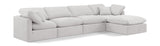 Indulge Cream Velvet Modular Sectional 147Cream-Sec5A Meridian Furniture