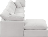 Indulge Cream Velvet Modular Sectional 147Cream-Sec5A Meridian Furniture