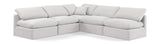 Indulge Cream Velvet Modular Sectional 147Cream-Sec5B Meridian Furniture