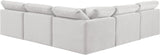 Indulge Cream Velvet Modular Sectional 147Cream-Sec5B Meridian Furniture