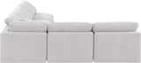 Indulge Cream Velvet Modular Sectional 147Cream-Sec5B Meridian Furniture