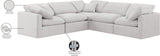 Indulge Cream Velvet Modular Sectional 147Cream-Sec5C Meridian Furniture