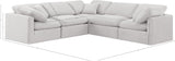 Indulge Cream Velvet Modular Sectional 147Cream-Sec5C Meridian Furniture