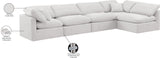 Indulge Cream Velvet Modular Sectional 147Cream-Sec5D Meridian Furniture